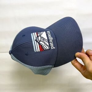 Patagonia Trucker Hat Mesh Back Adjustable Blue/Light Blue One Size Men